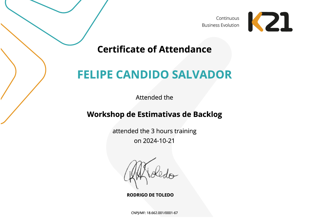 Certificado K21